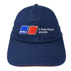 A Rolls-Royce Solution Baseball Cap Blue One Size Adjustable Embroidered Cotton